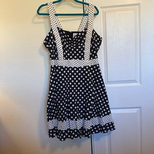 Bea and Dot Black and White Polka Dot Dress